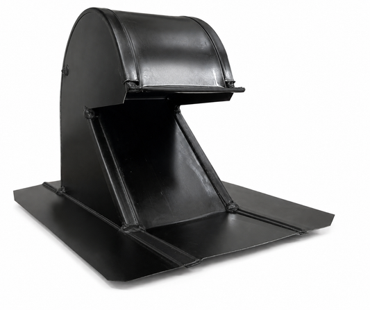 Black 4-Inch Galvanized Roof Vents