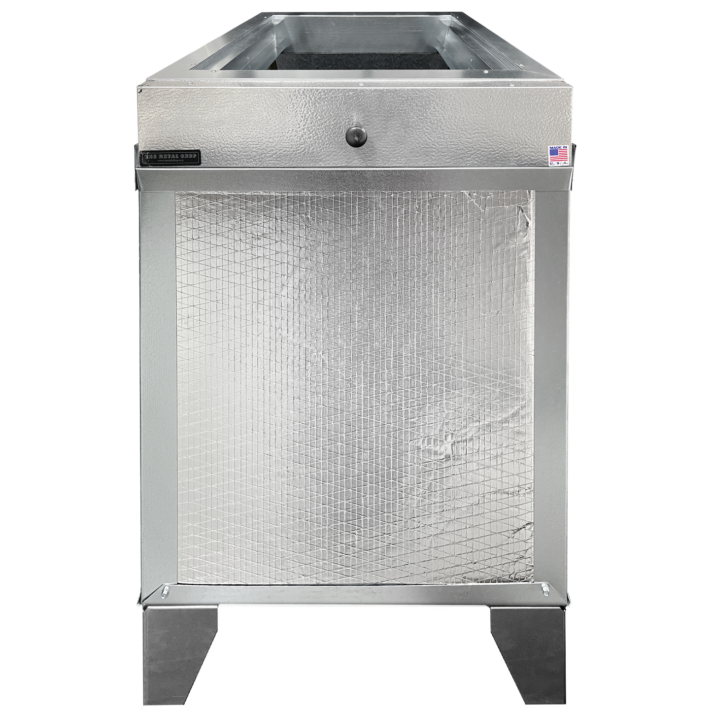 Magnetic door HVAC filter housing installed on a return air stand
