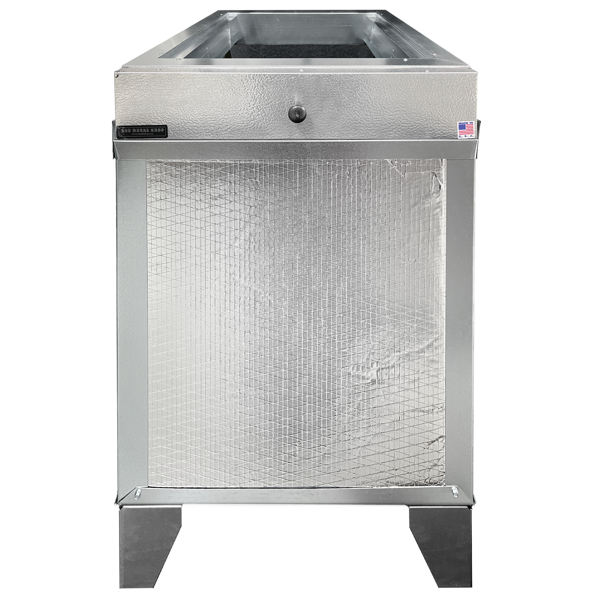 Magnetic door HVAC filter housing installed on a return air stand