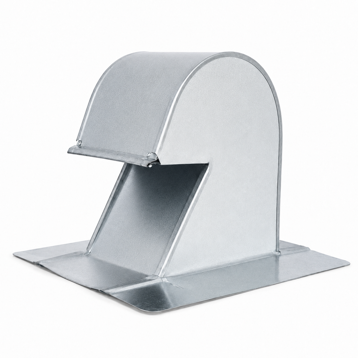 6" tall galvanized steel roof vent