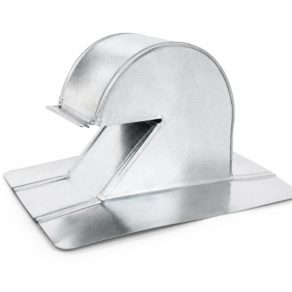 4" standard aluminum ARV roof vent on white background