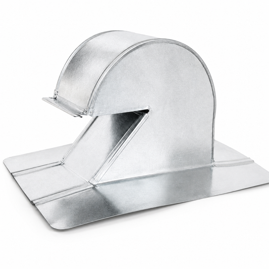 4" standard aluminum ARV roof vent on white background
