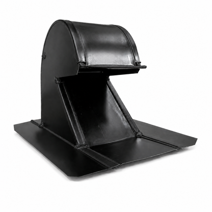 Black 4" galvanized steel roof vent
