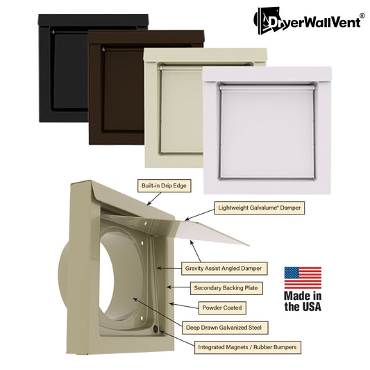 Dryer Wall Vent All Colors
