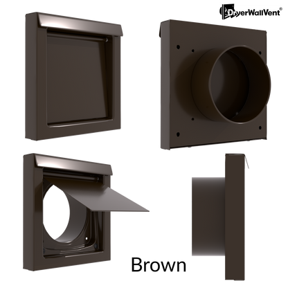 Dryer Wall Vent Brown