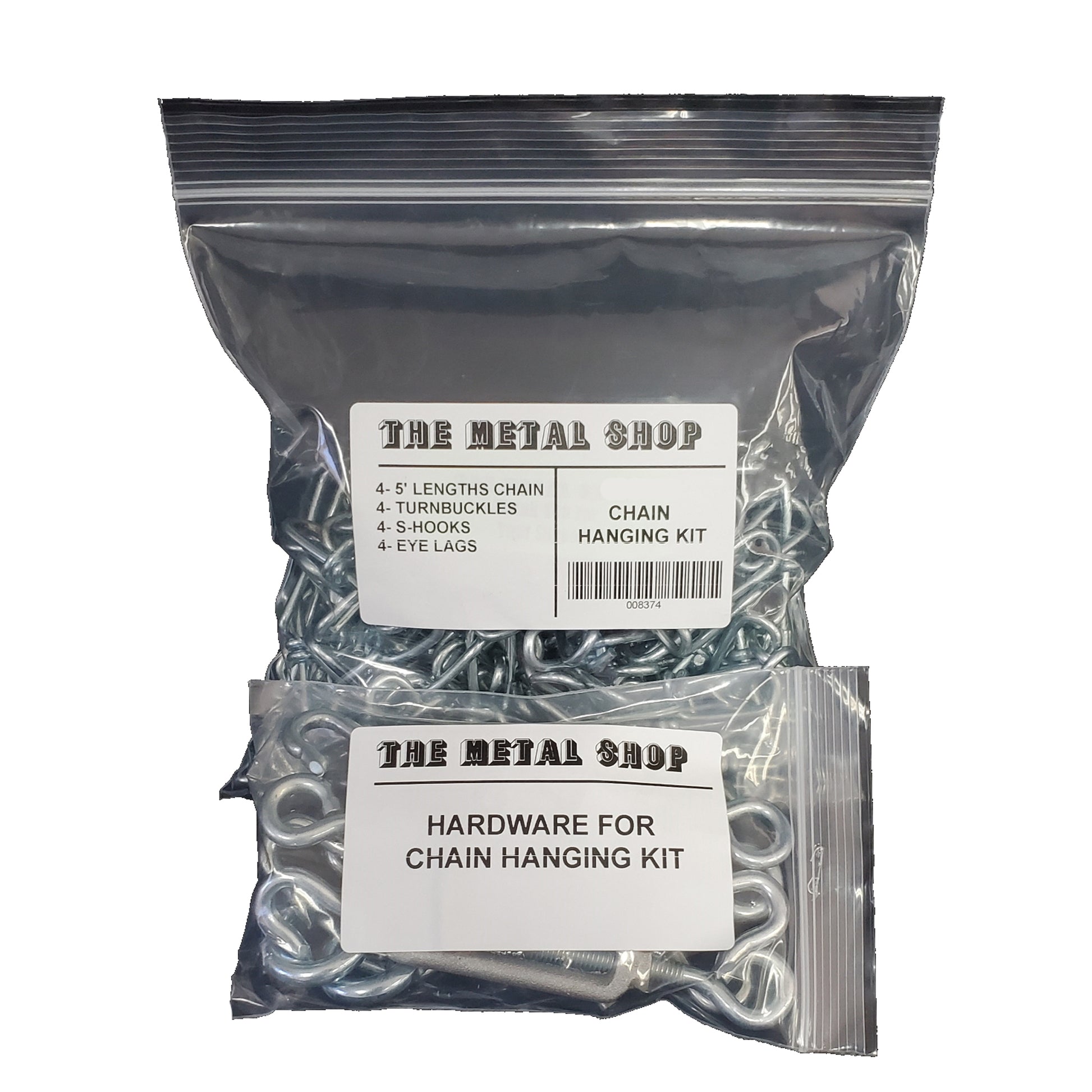 The Metal Shop Chain Hanging Kit in a bag