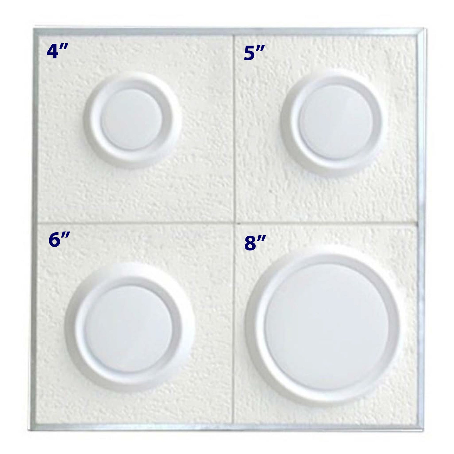 The Metal Shop Round Grilles all sizes