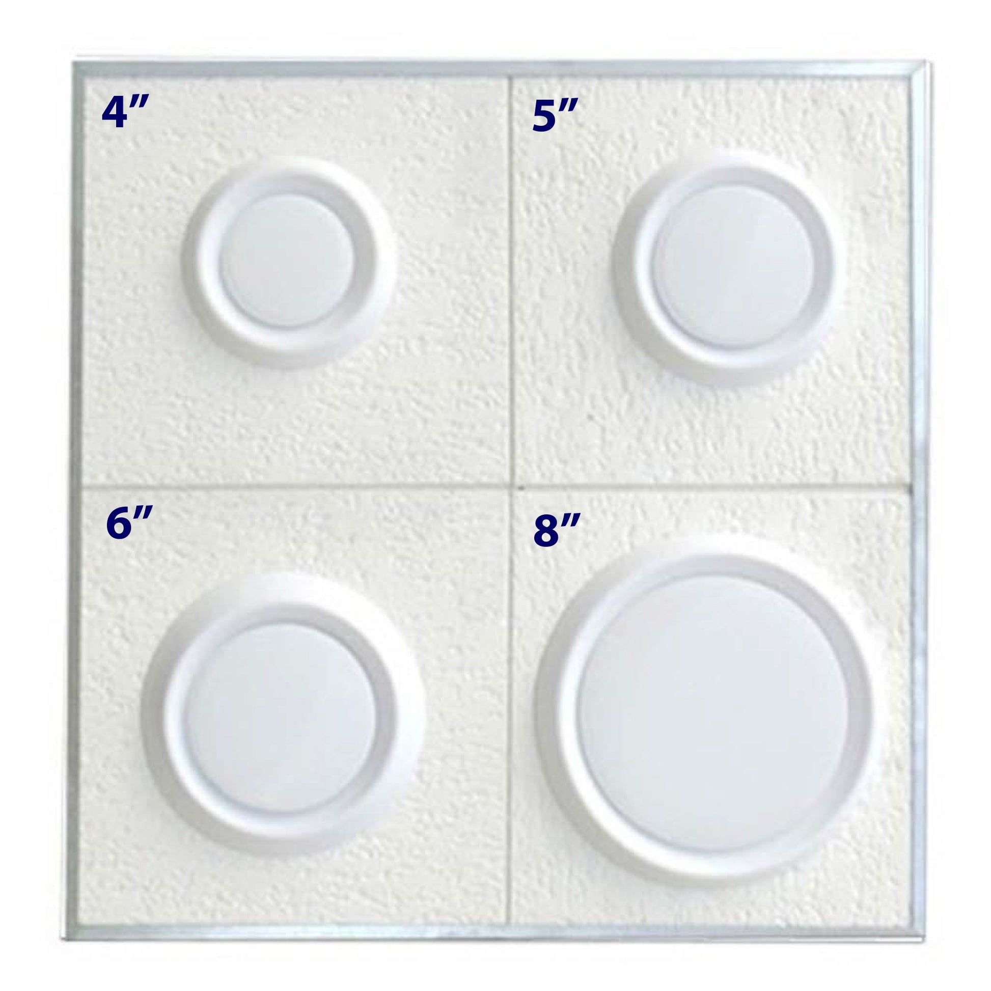 The Metal Shop Round Grilles all sizes