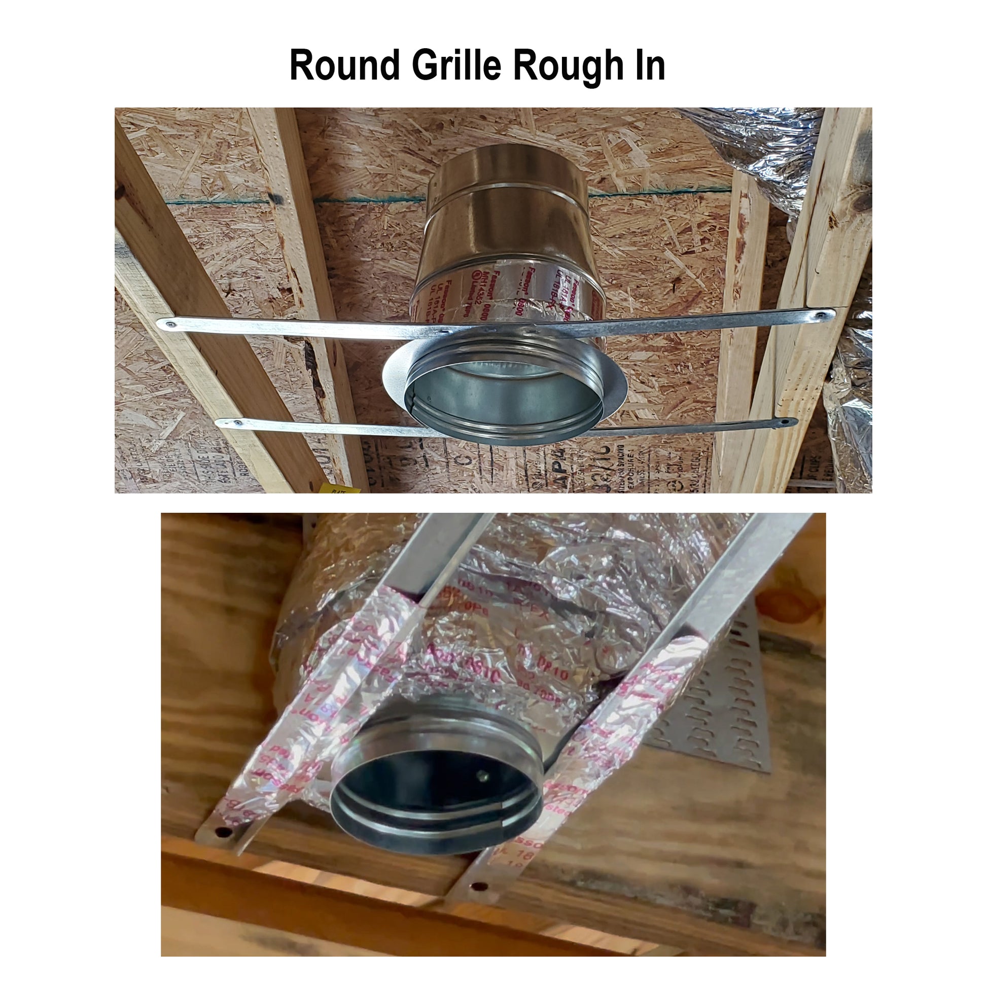 The Metal Shop Round Grille Rough In