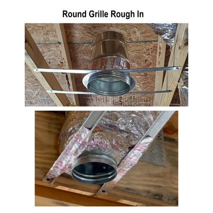 The Metal Shop Round Grille Rough In