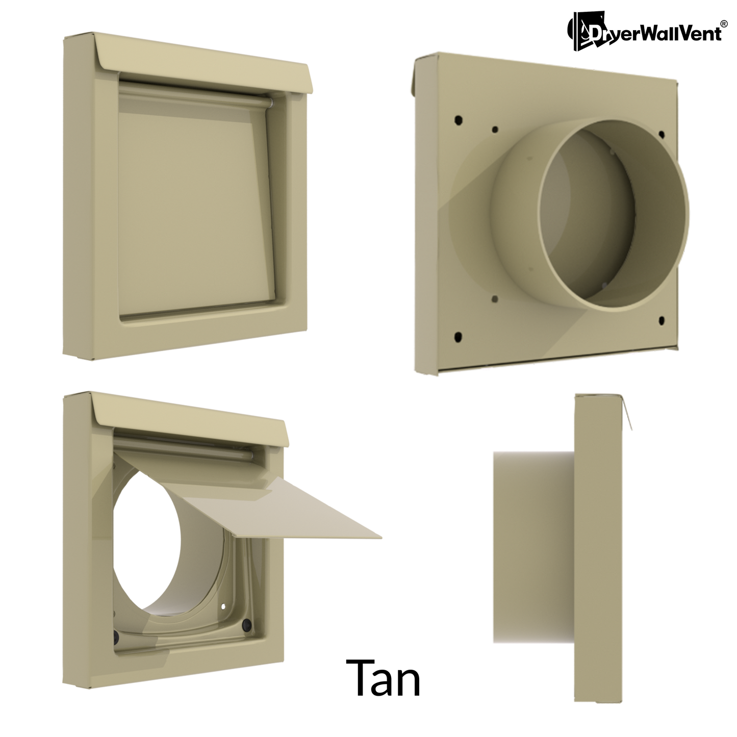 Dryer Wall Vent Tan