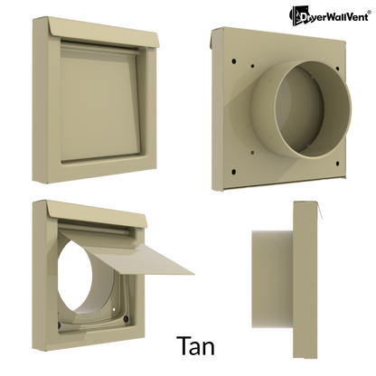 Dryer Wall Vent Tan