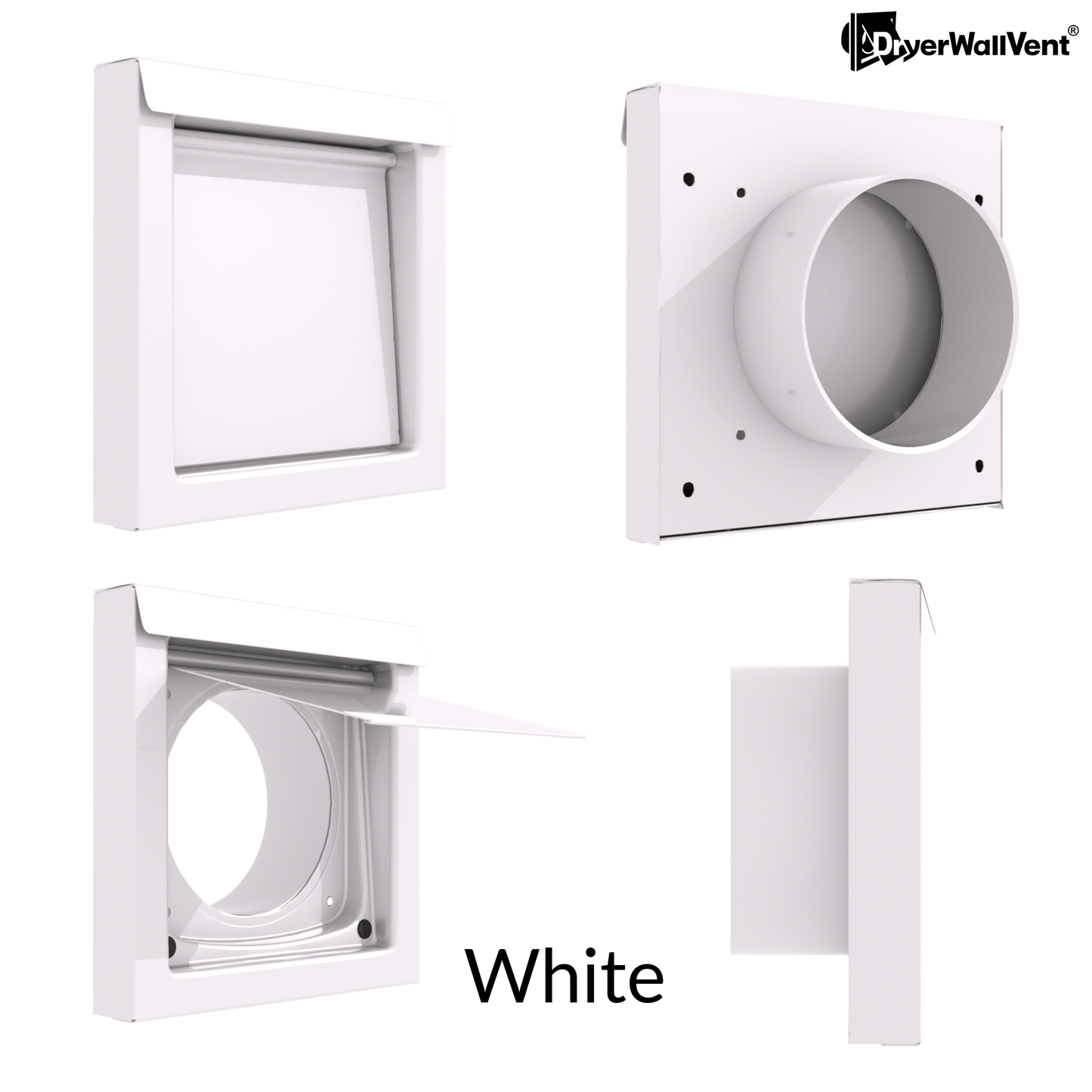 Dryer Wall Vent White