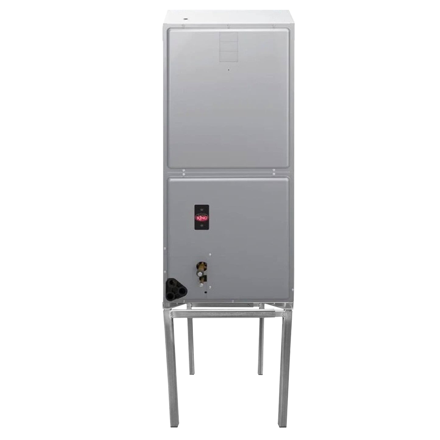 The Metal Shop Knocked Down Air Handler Stand Assembled with an Air Handler Unit